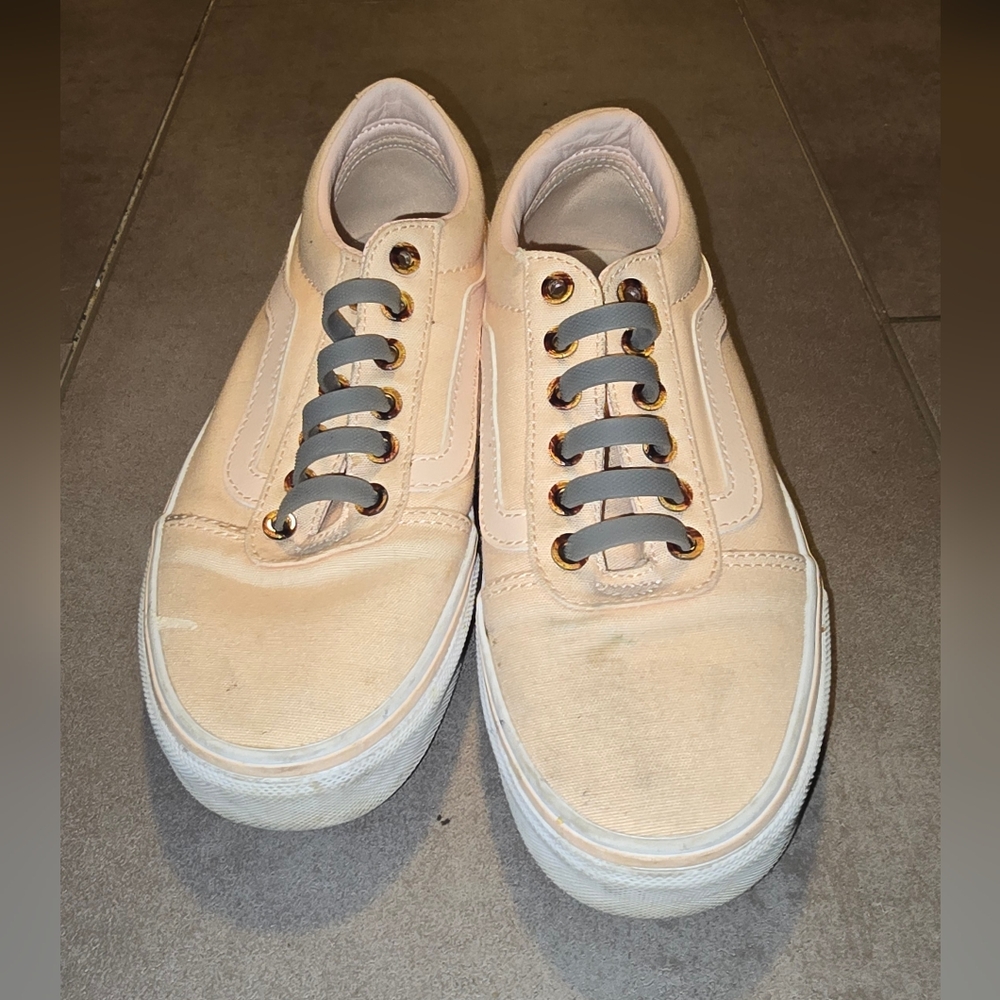 Womens Vans Sneakers with Gray Laces
